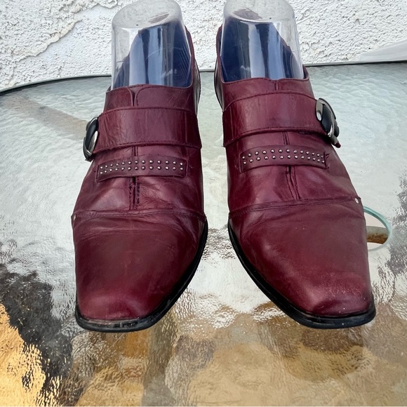 Dorking by Fluchos Merlot Slip On Block Heel Shoes - Picture 3 of 16